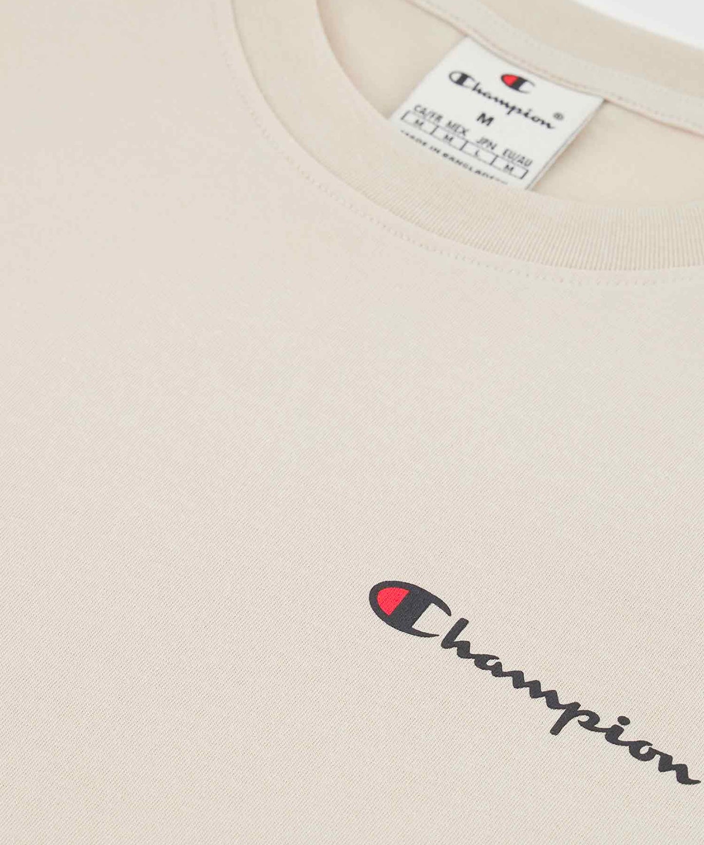 T-Shirt Champion En Jersey De Coton Avec Petit Logo - Beige