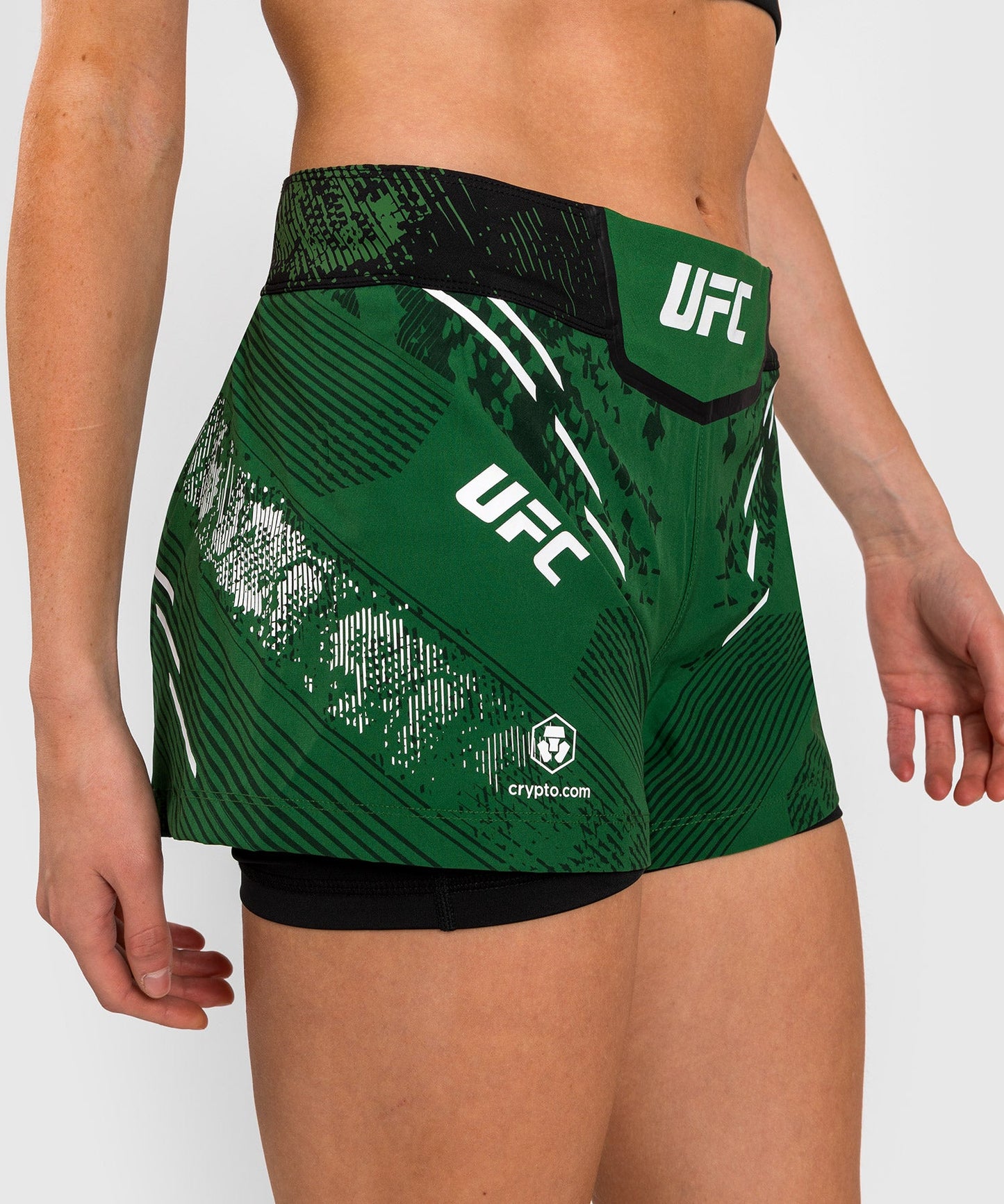 Women's UFC Adrenaline by Venum Authentic Fight Night Shorts - Green