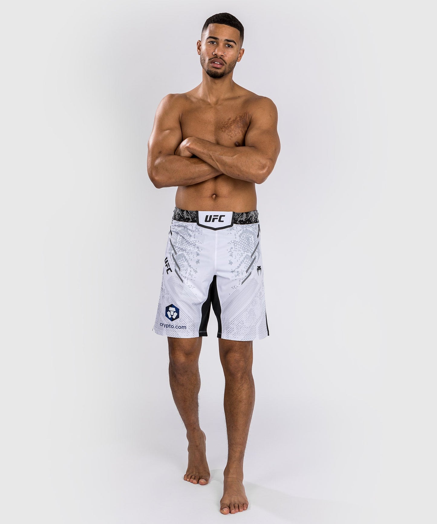 Men's UFC Adrenaline by Venum Authentic Fight Night Long-Cut Shorts - White