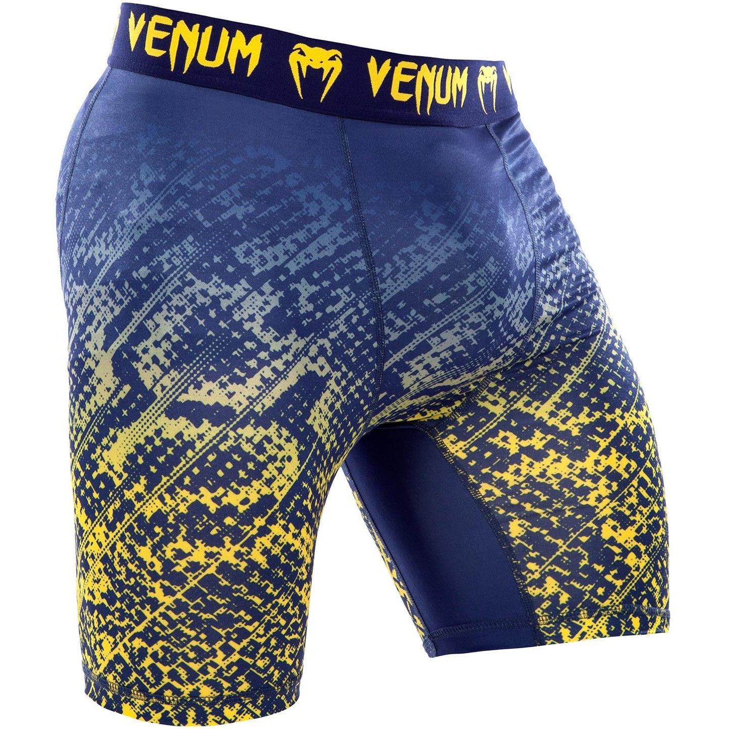 Venum Tropical Compression Shorts - Blue/Yellow