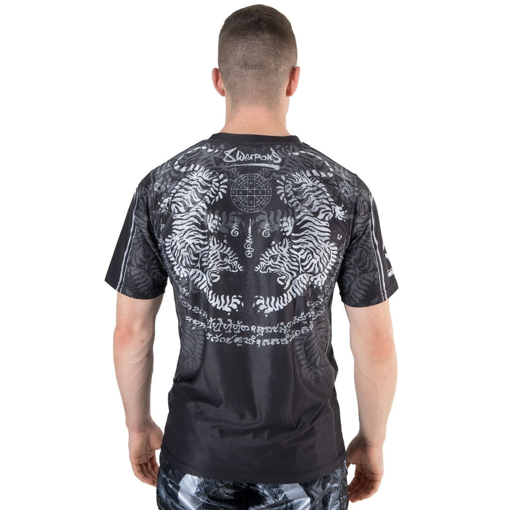 T-shirt 8 Weapons Functional Tiger Yant - Noir/Gris