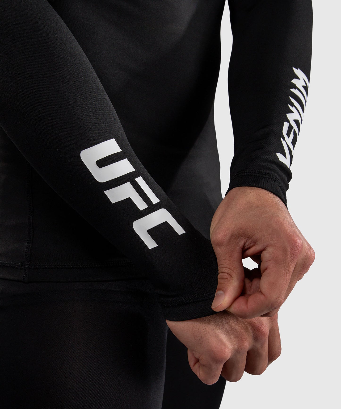 Venum UFC Unity by Venum Authentic Fight Week Men's Performance Long Sleeve Rashguard - Black