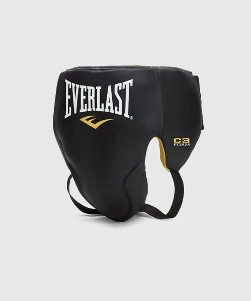 Everlast Pro Compétition Protector Hook & Loop Men's Boxing Groin Guard - Black