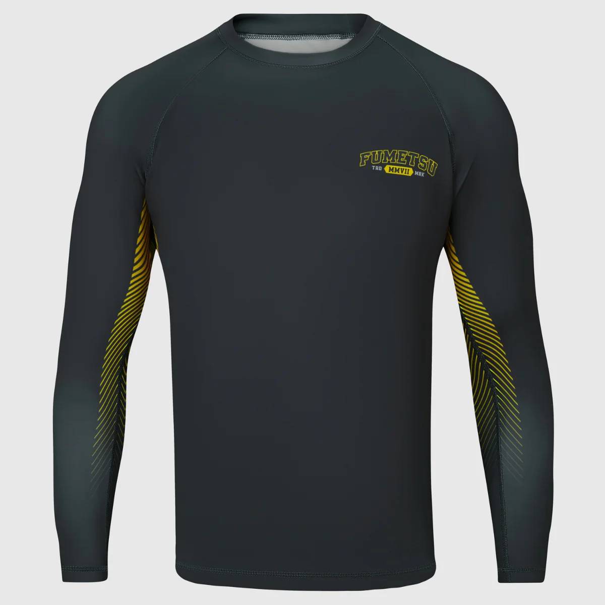 Fumetsu Varsity Langarm-Rashguard - Grau