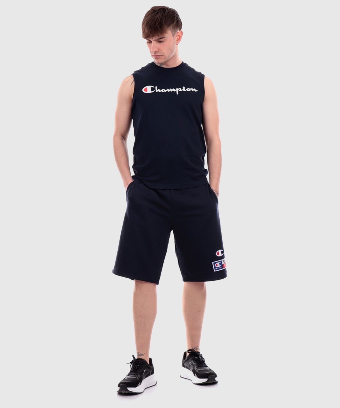 T-Shirt Sans Manches Champion Legacy - Bleu Marine