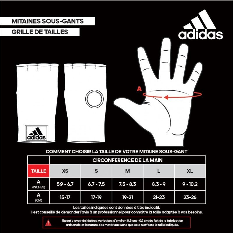 Adidas Boxhandschuh-Unterziehhandschuhe - Schwarz