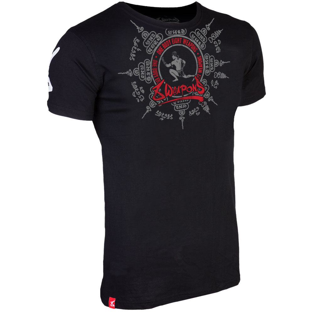 T-shirt 8 Weapons Eight Ways S - Noir