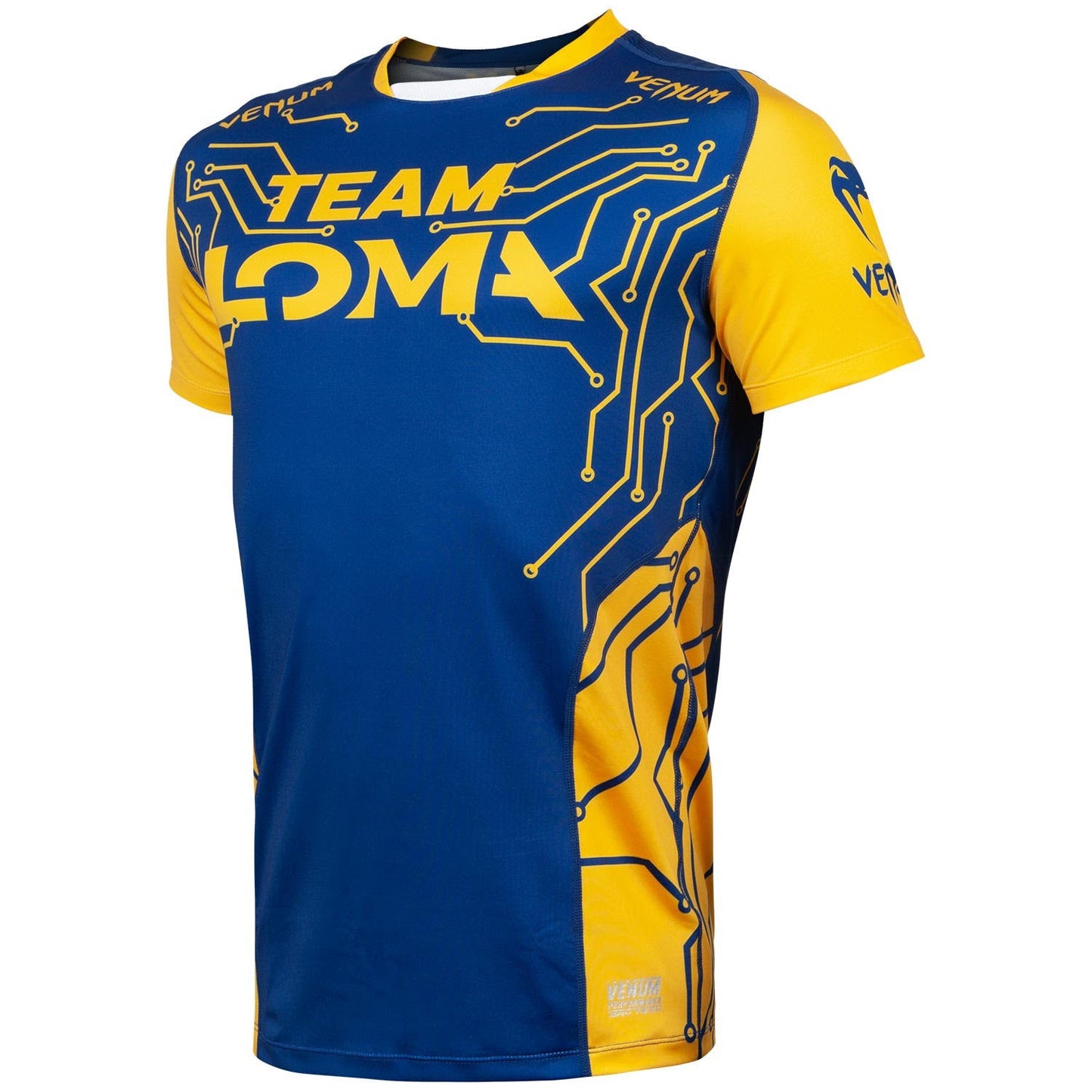 Dry Tech Venum Loma Fight T-shirt - Blue/Yellow