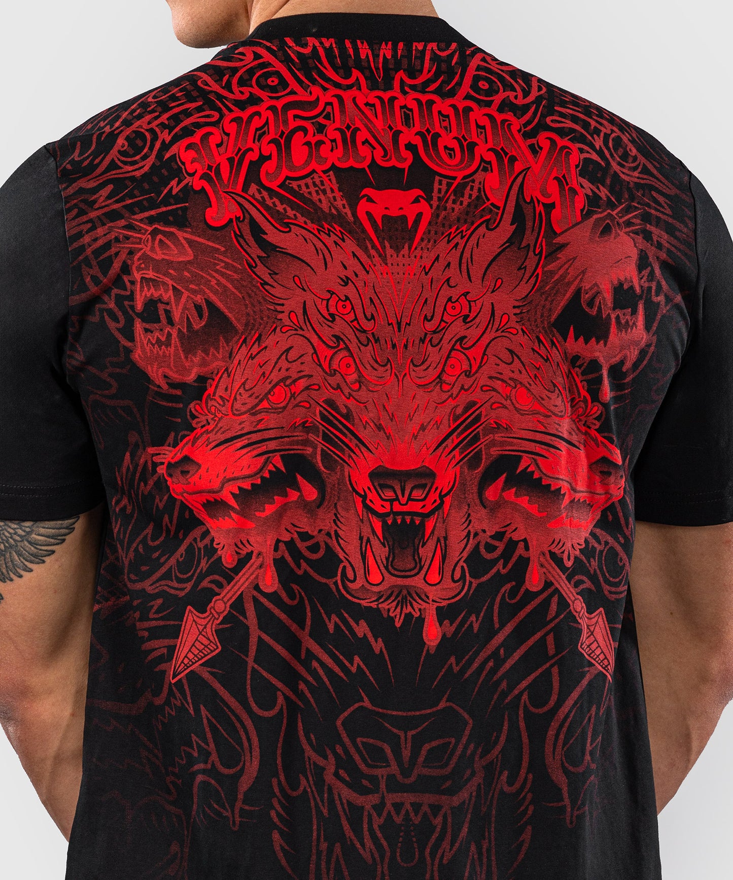 Venum Wolf Atak T-Shirt - Black/Red