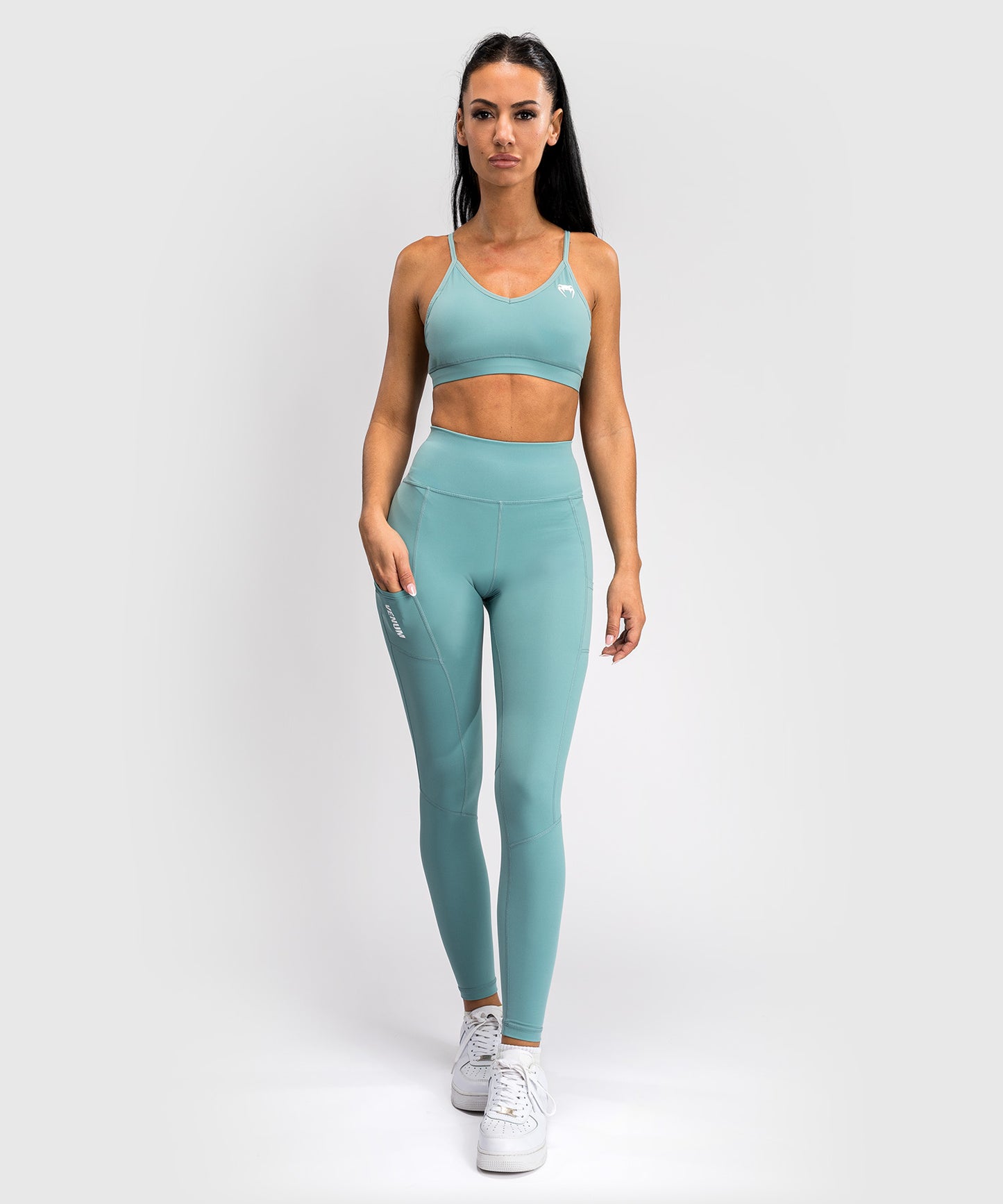 Venum Essential Damen Performance Leggings - Aqua Grün