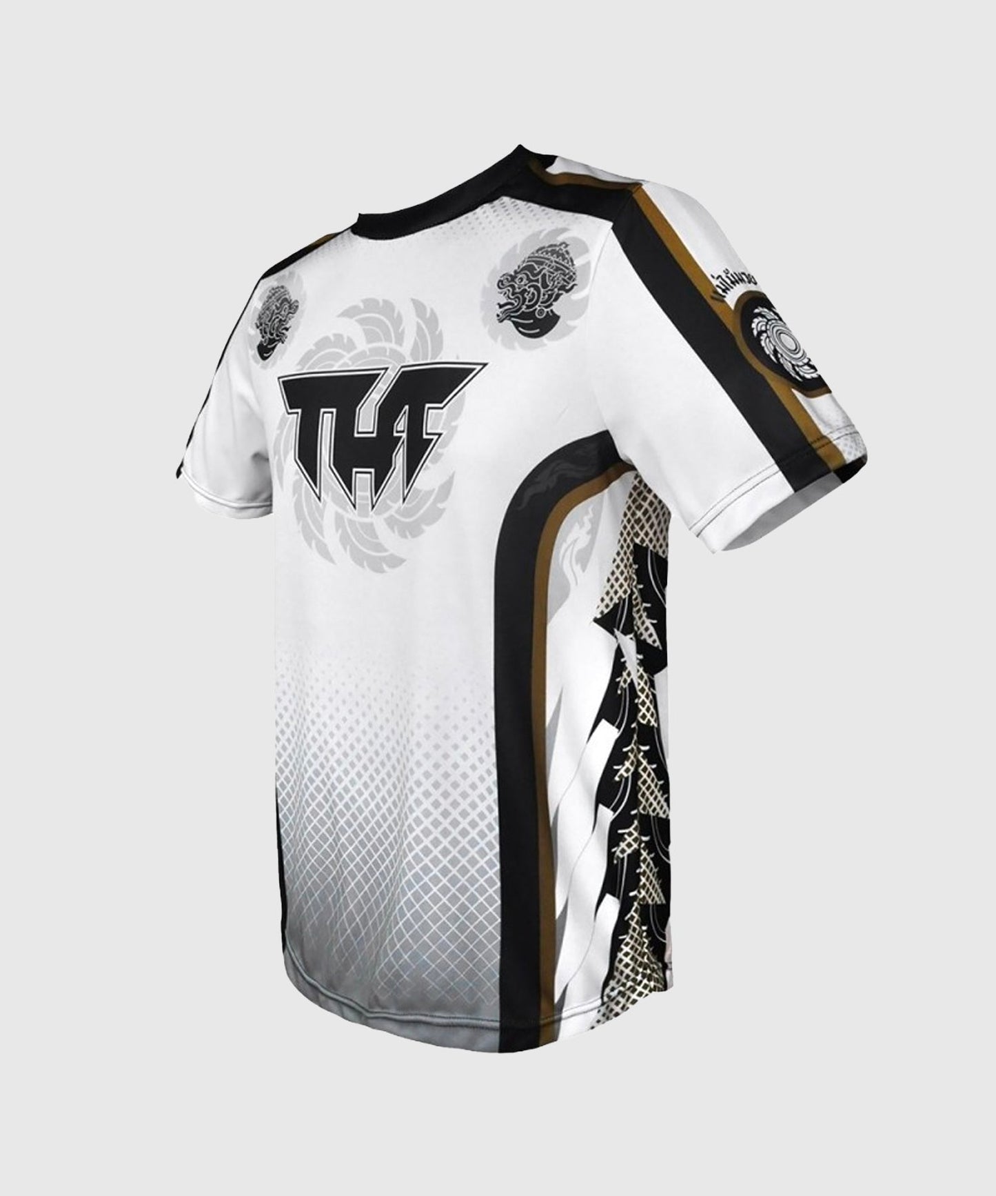 Tuff Twin Hanuman Heads Dry Fit T-Shirt - Weiß