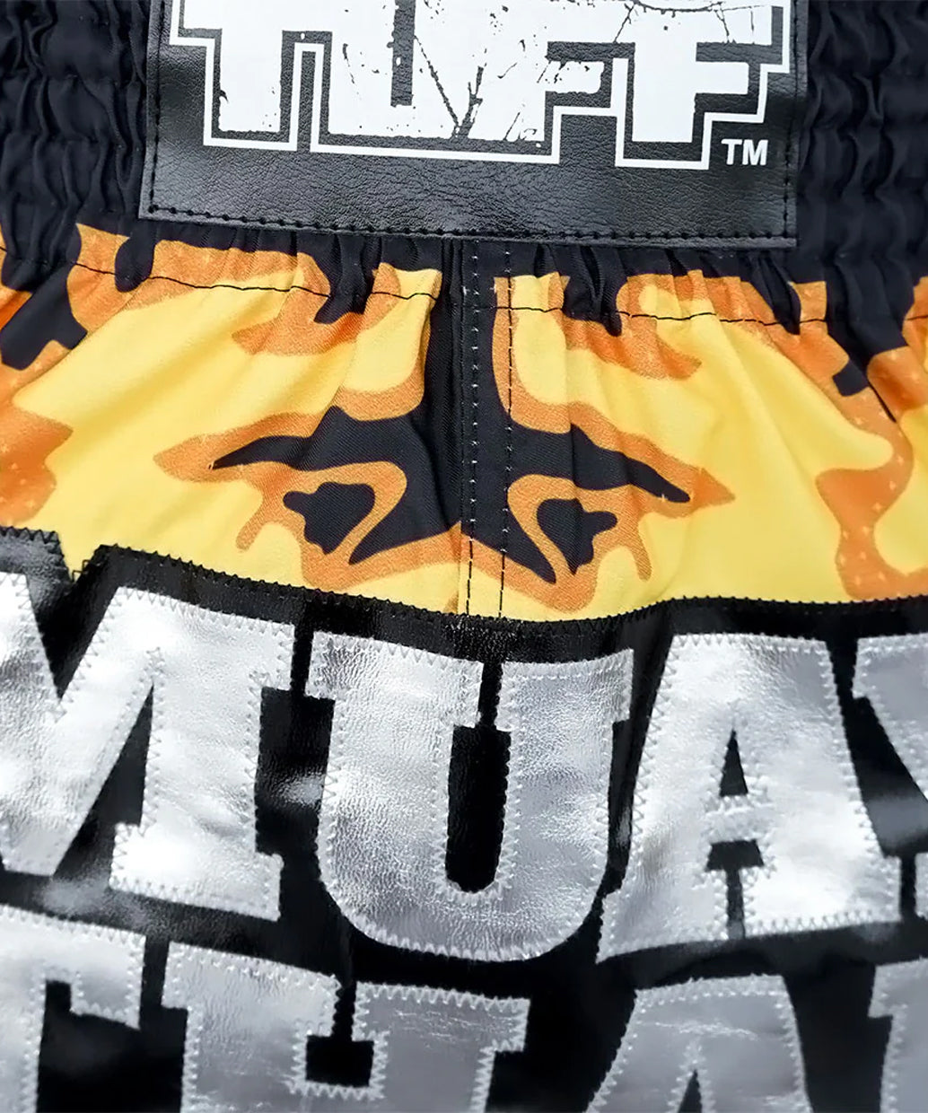 Tuff Yellow Military Camouflage Muay Thai Shorts - Gelb/Schwarz
