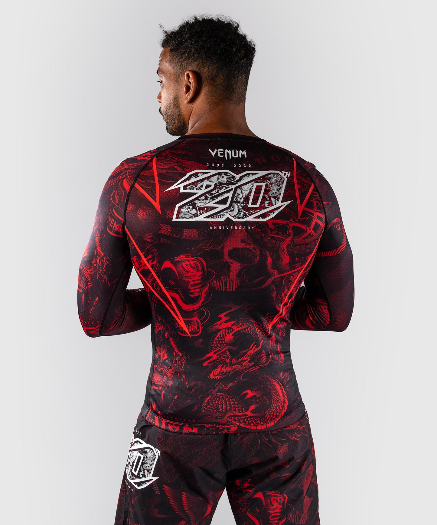 Venum 20th Anniversary Rashguard a Maniche Lunghe - Nero/Rosso