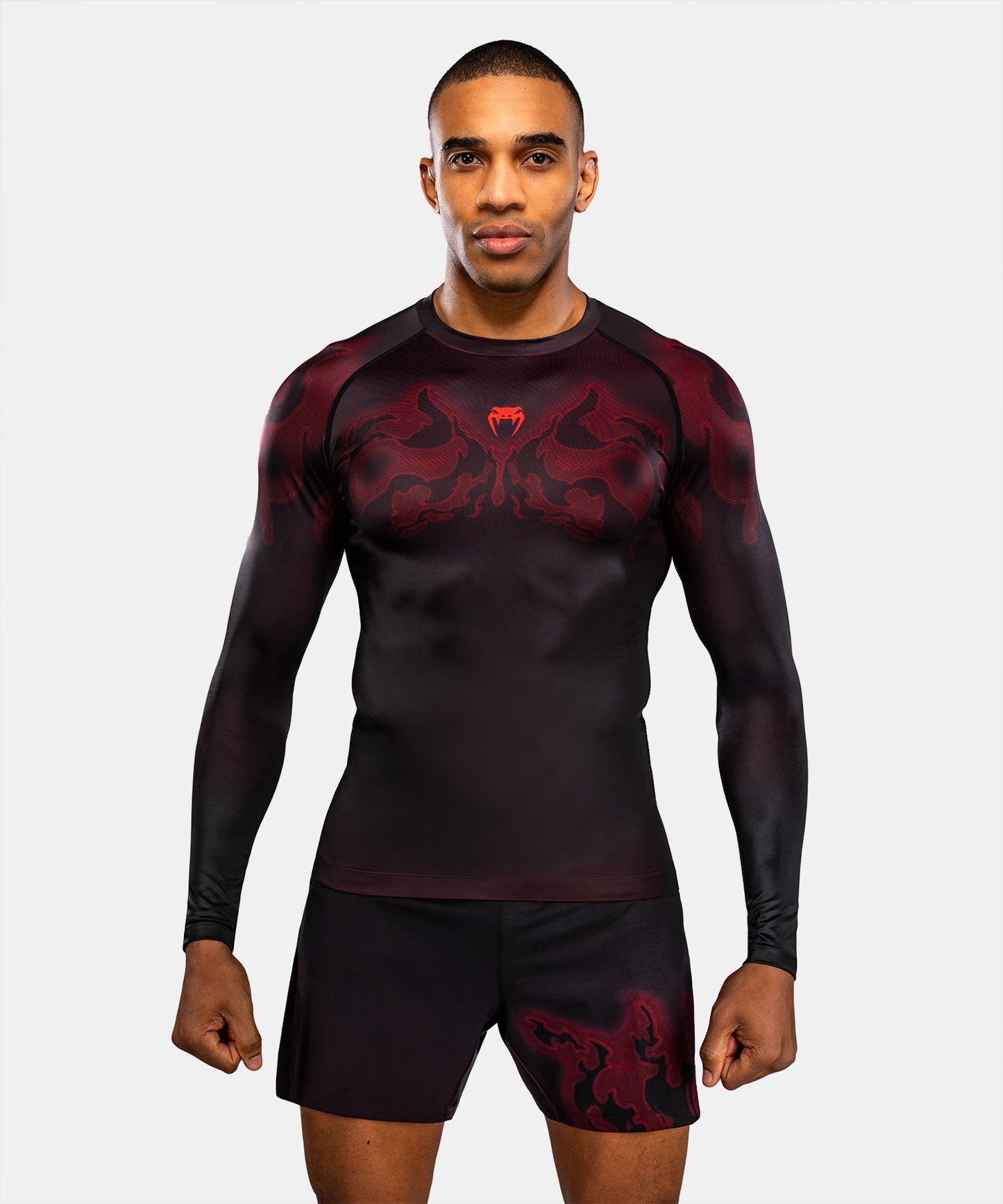 Venum Spectre Rashguard Manga Larga – Negro/Rojo