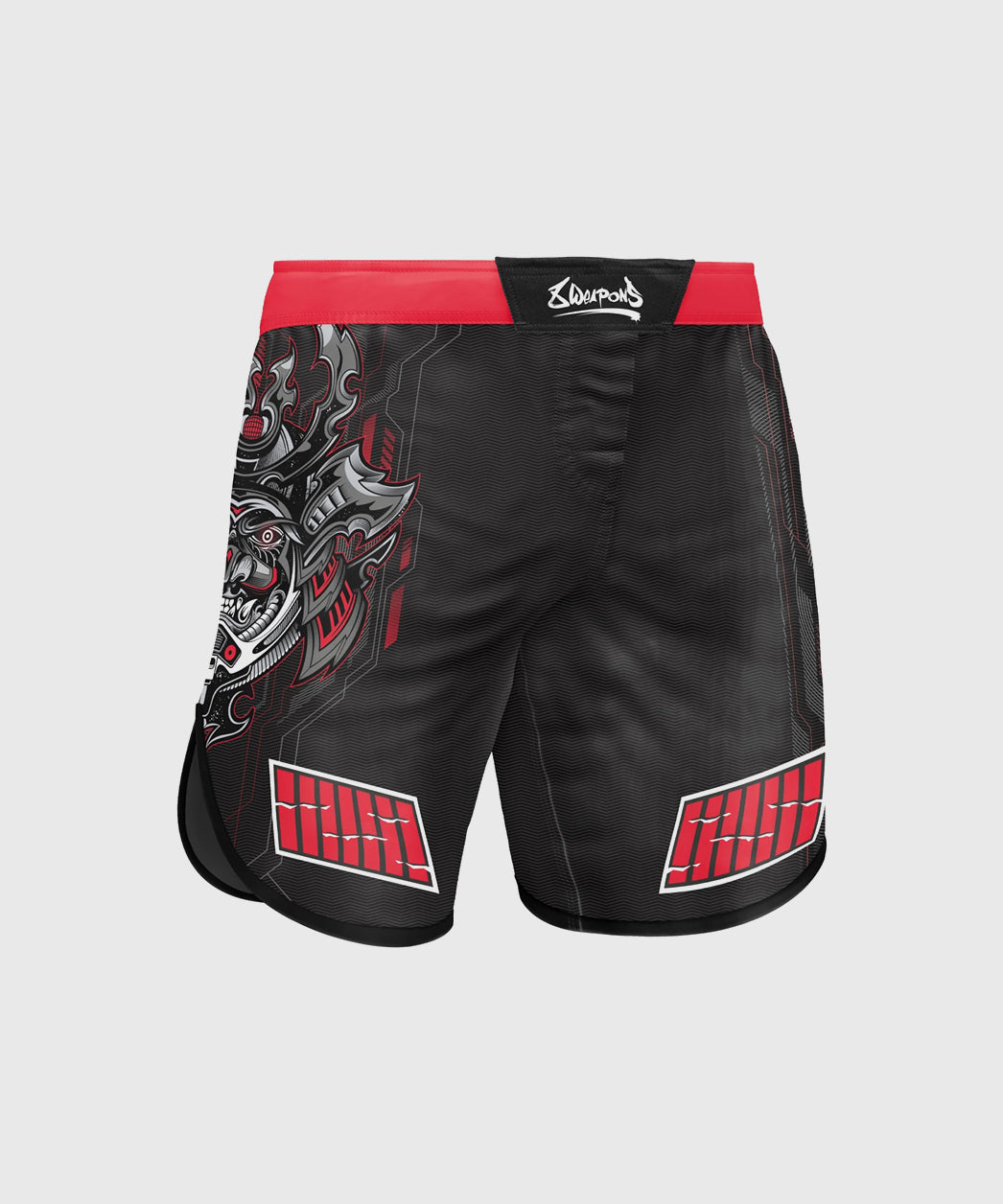 8 Weapons Samurai 2.0 Fight Shorts - Black/Red