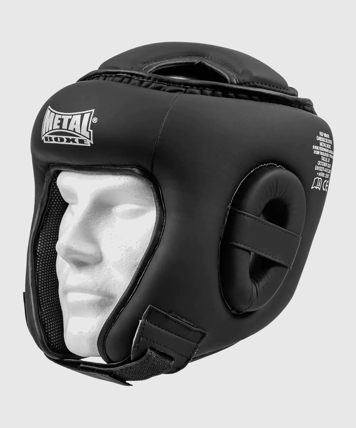 Casque de Metal Boxe Compétition - Noir