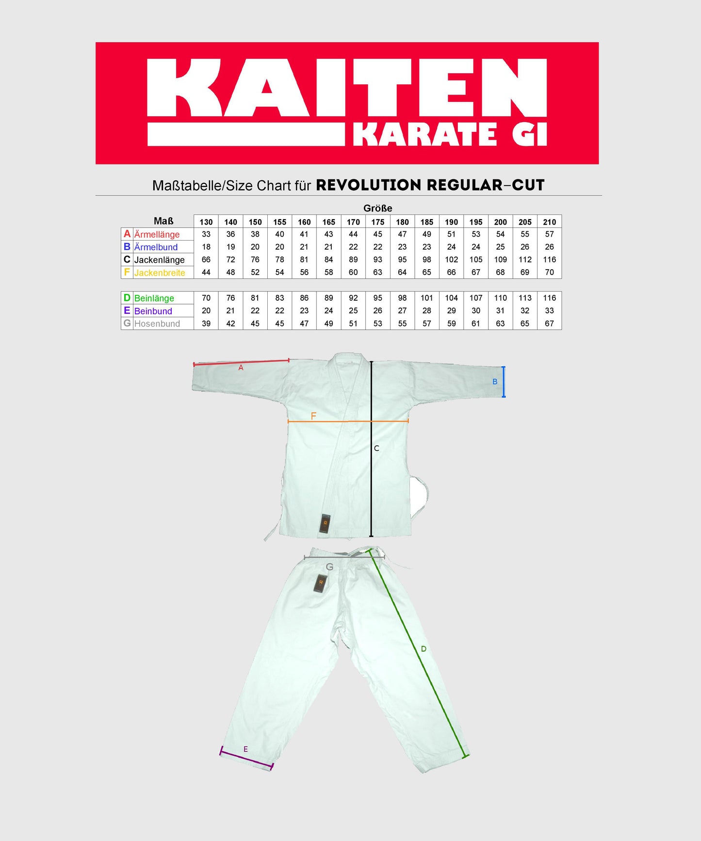 Kimono de Karaté Kaiten Revolution Monarch Regular