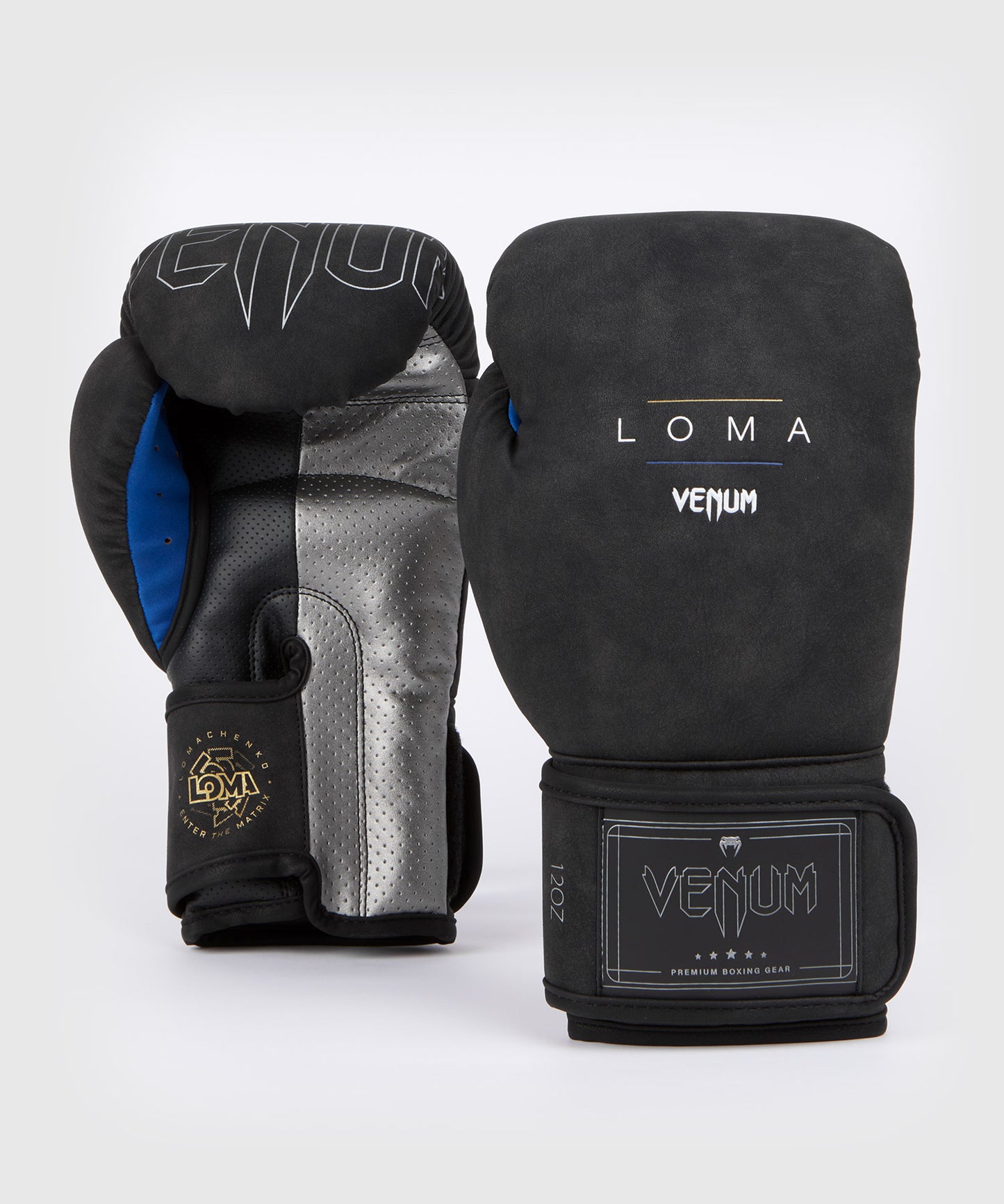Gants de boxe Venum Loma Classic - Noir/Bleu