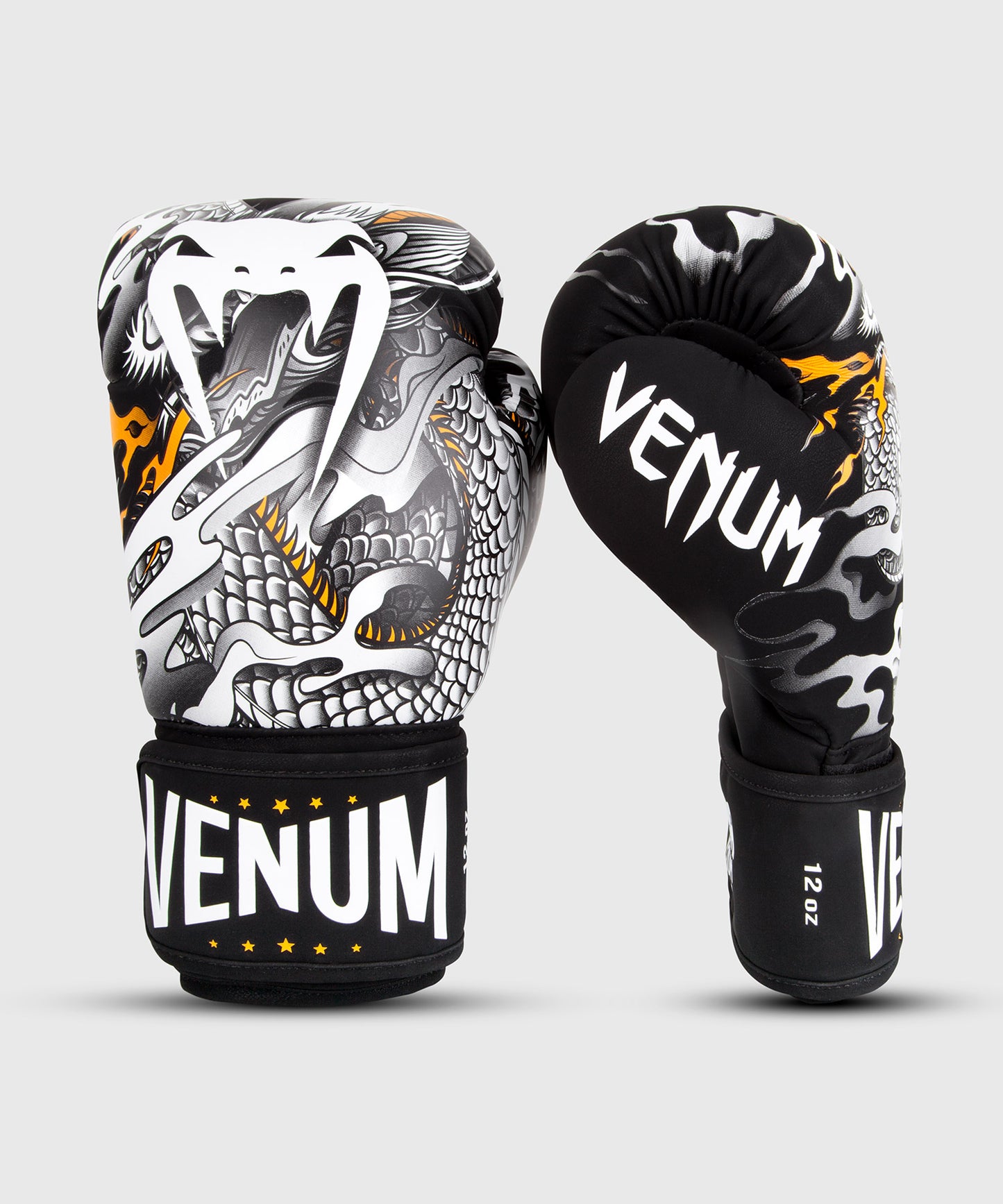 Gants de boxe Venum Dragon's Flight - Noir/Blanc
