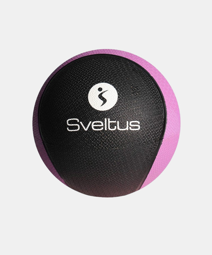 Medecine Ball Sveltus Rubber – 5 Kg – Negro/Morado