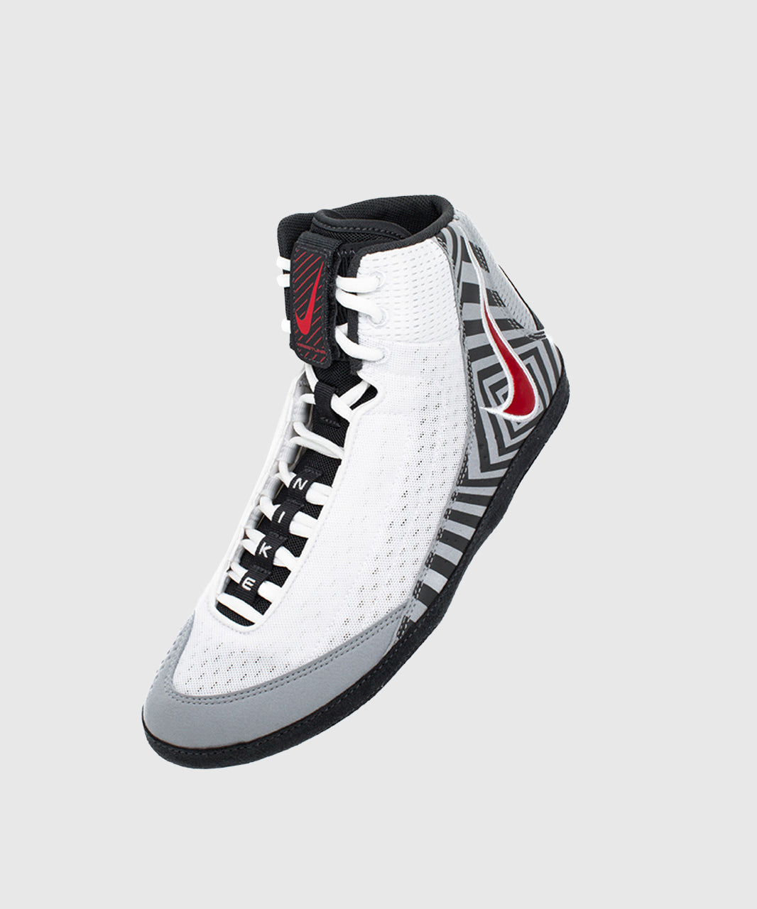Nike Inflict 4 Se Wrestling Shoes - White/Grey/Red