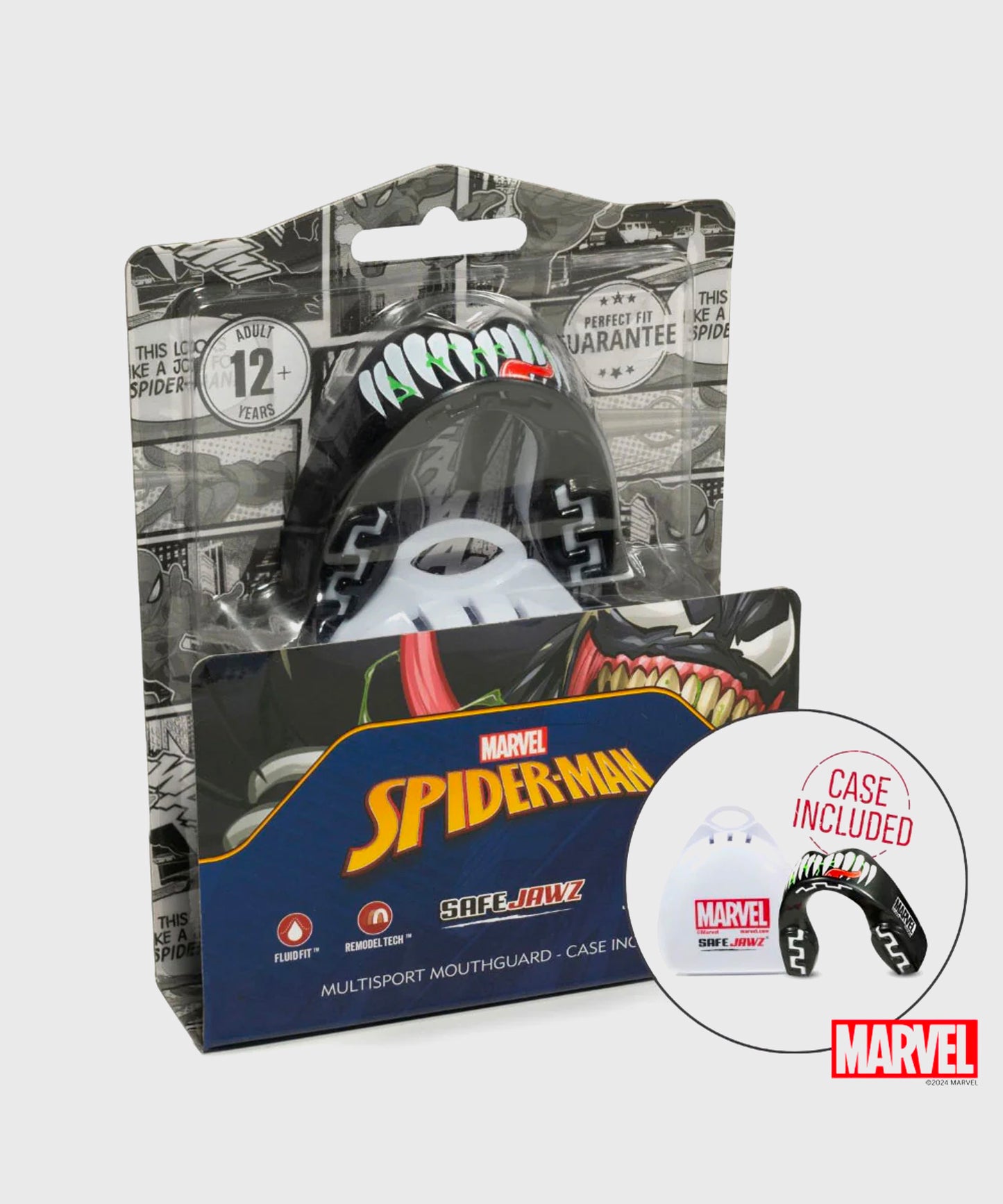 Safejawz Marvel - Venom Zahnschutz - Schwarz