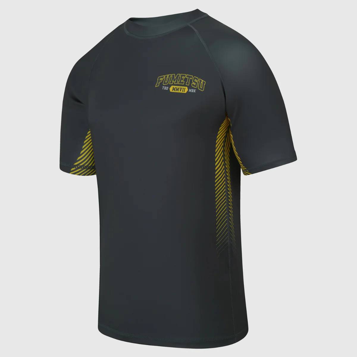 Fumetsu Varsity Kurzarm-Rashguard - Grau