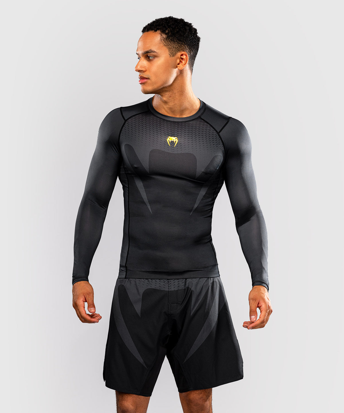 Rashguard manches longues Venum Attack - Noir/Or