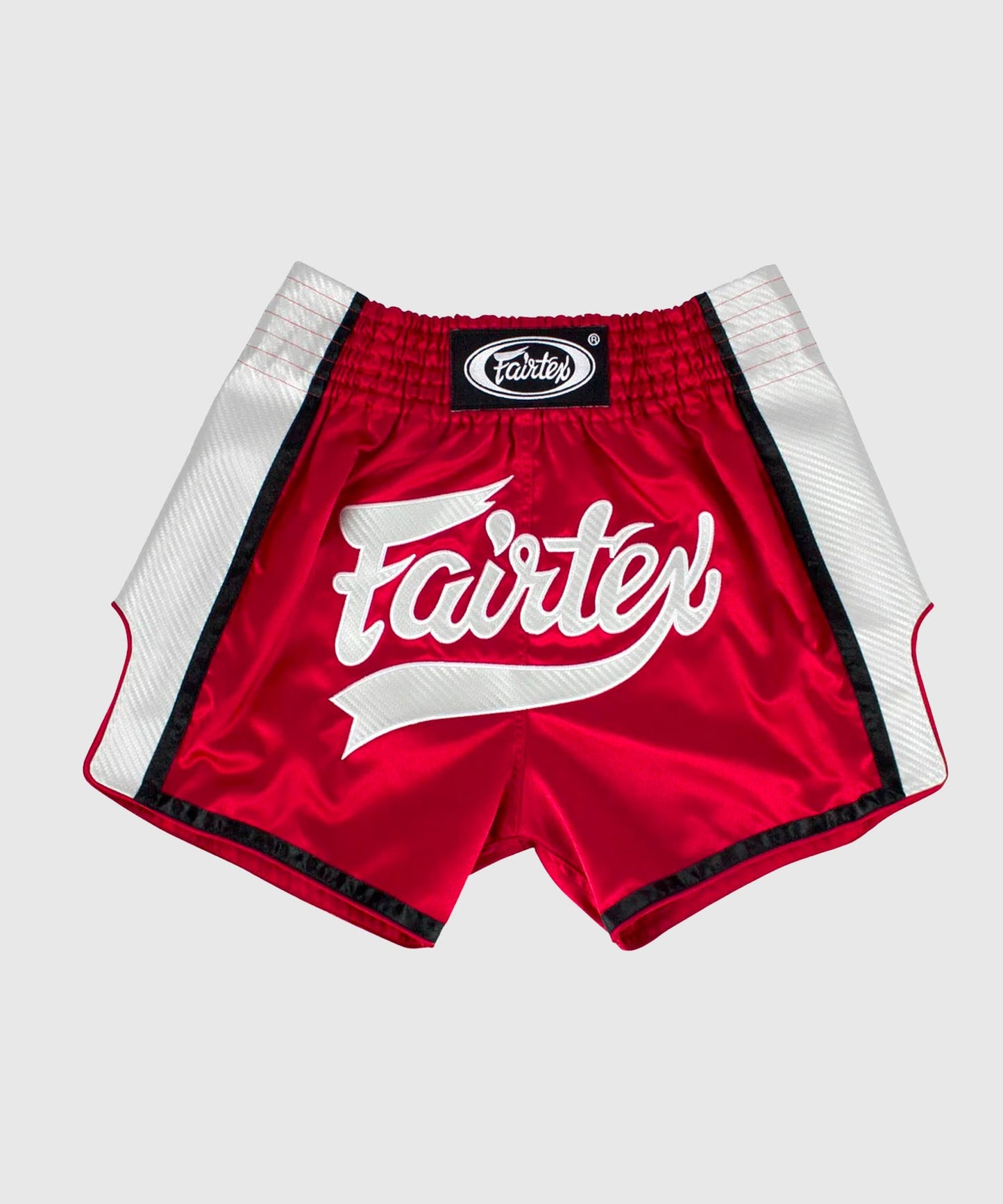 Fairtex Short da Boxe Thai – Rosso/Bianco