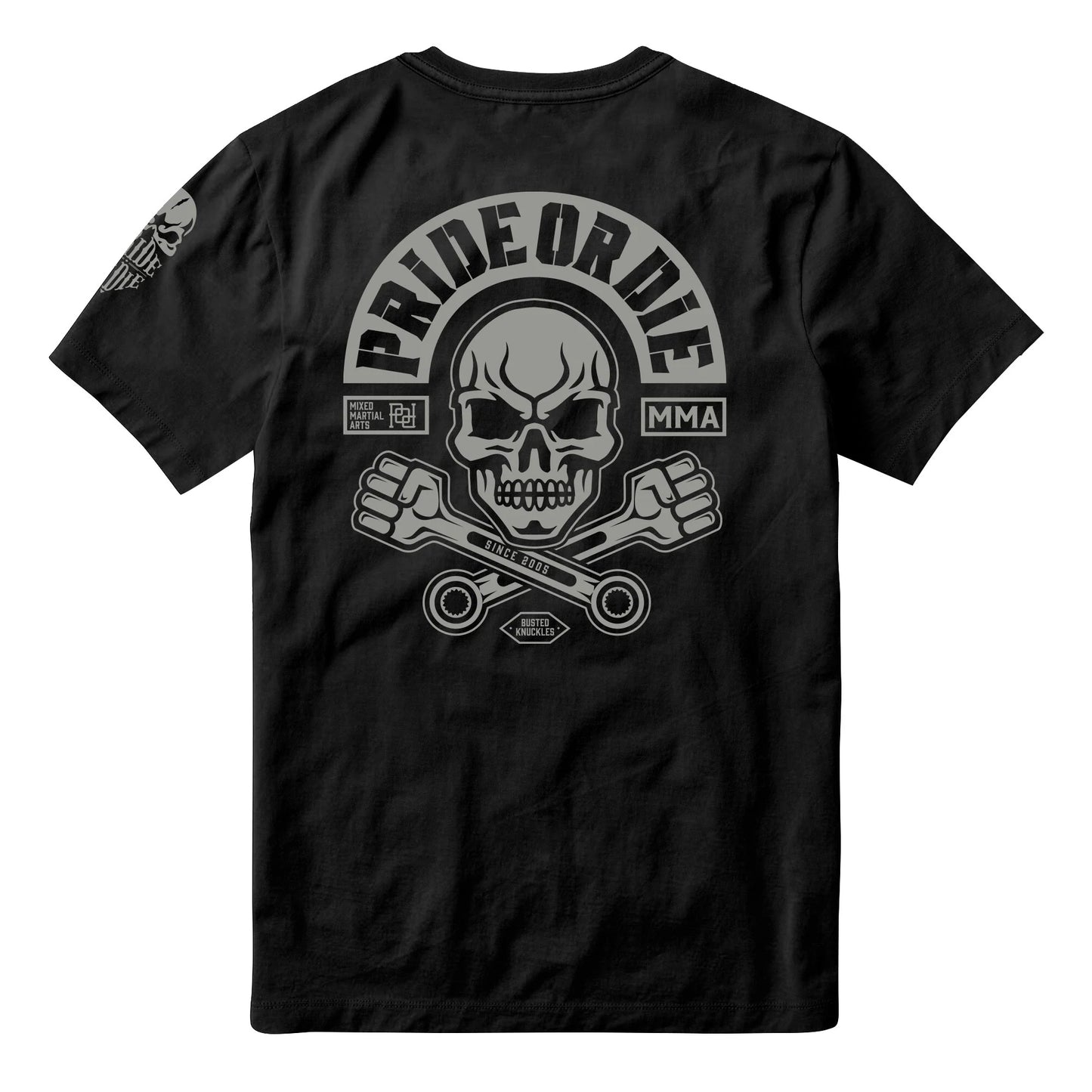 T-shirt Pride Or Die Busted Knuckles - Noir