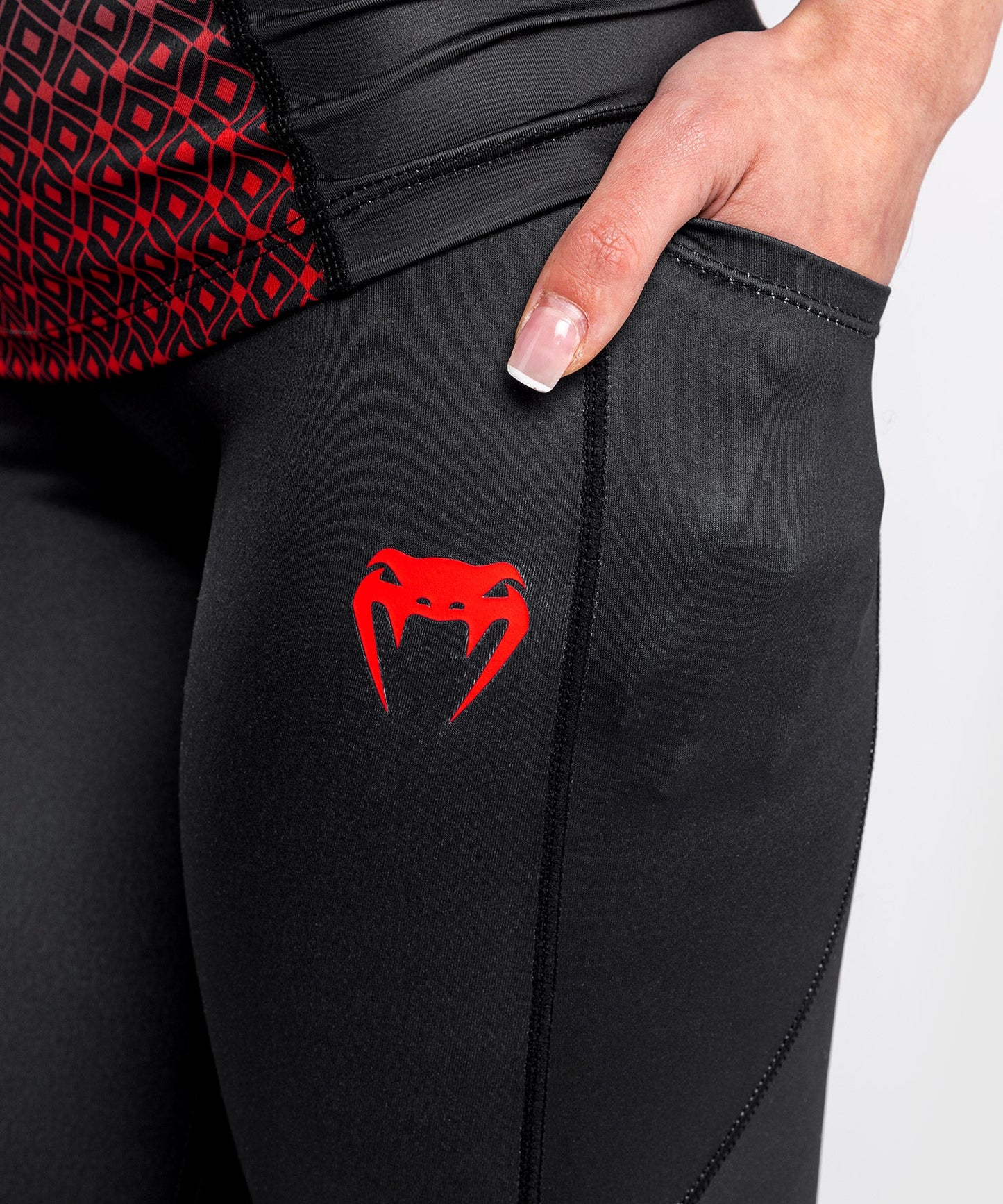 Venum Performance Institute UFC Legging - Black/Red