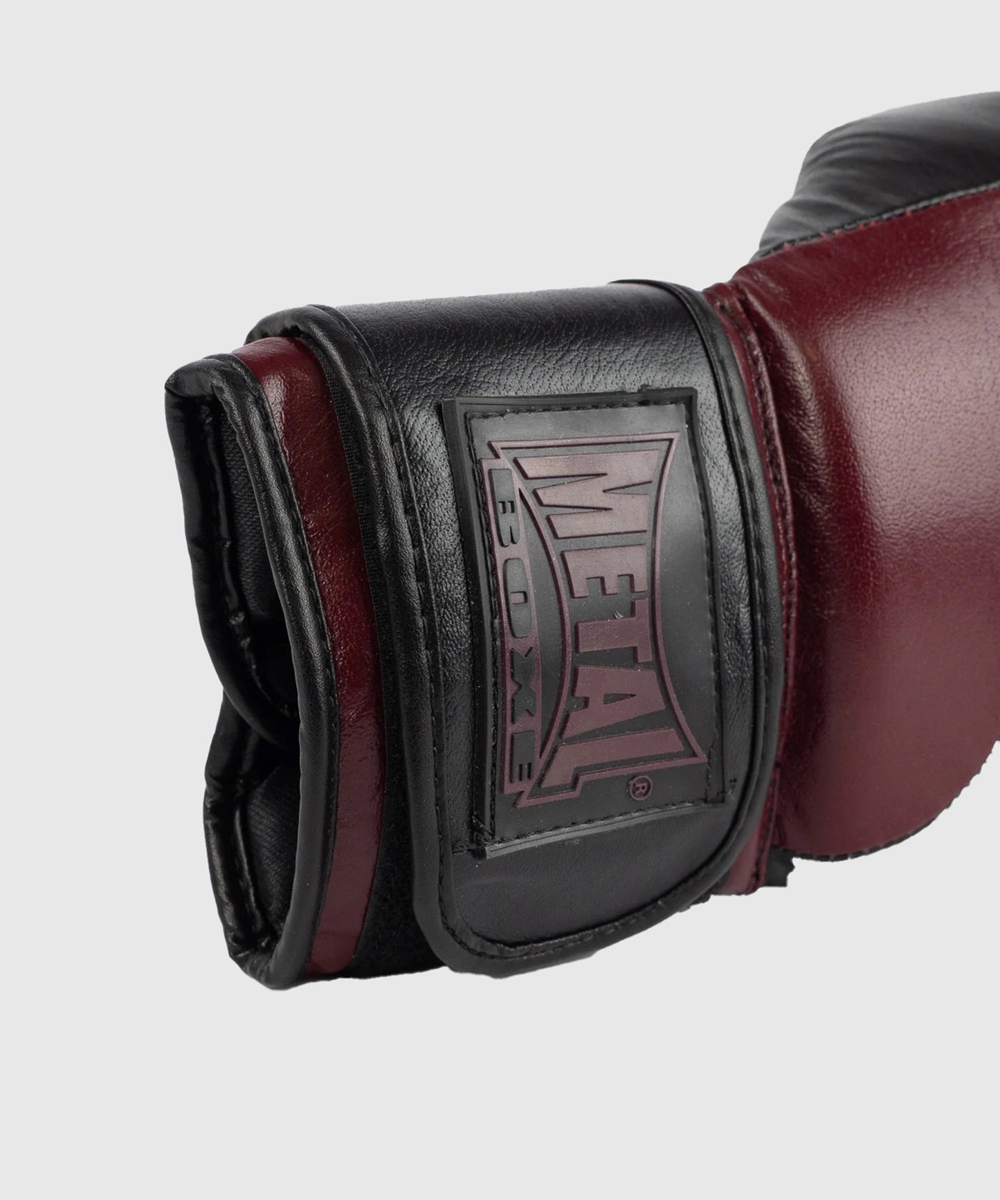 Metal Boxe Metal Omega Leather Boxing Gloves - Black/Bordeaux