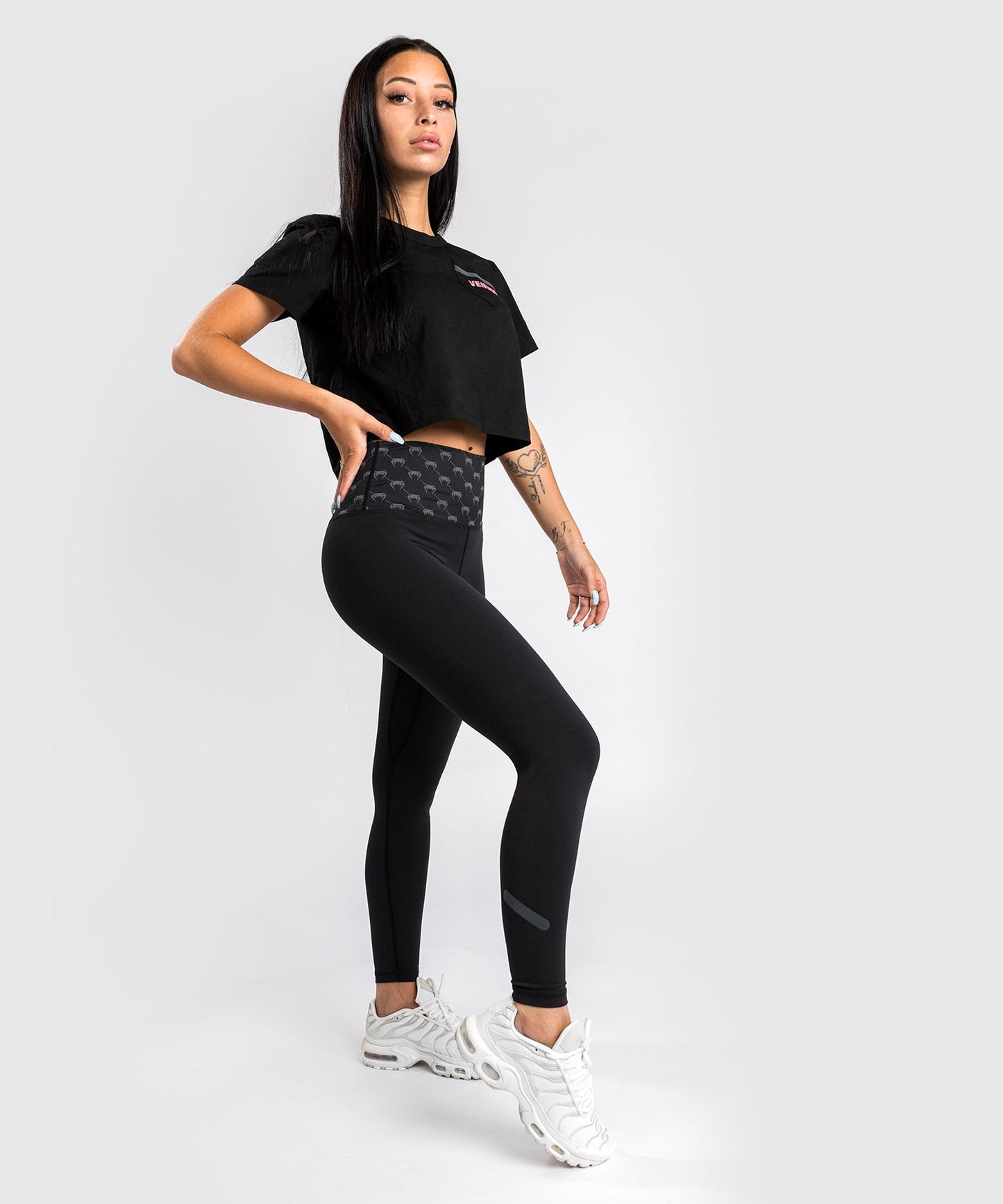 T-shirt Venum Pink Pocket- For Women - Black/Pink Gold