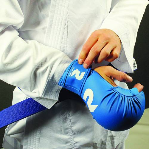 Mitaine de Karaté Entraînement Et Compétition Fight Art - Modèle Intégral - Bleu