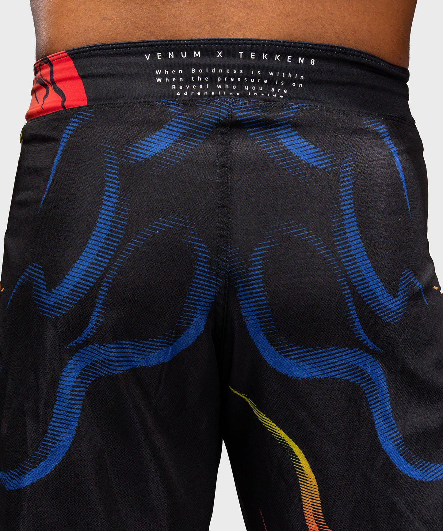 Venum x TEKKEN 8 Fight Shorts - Yoshimitsu - Black/Orange