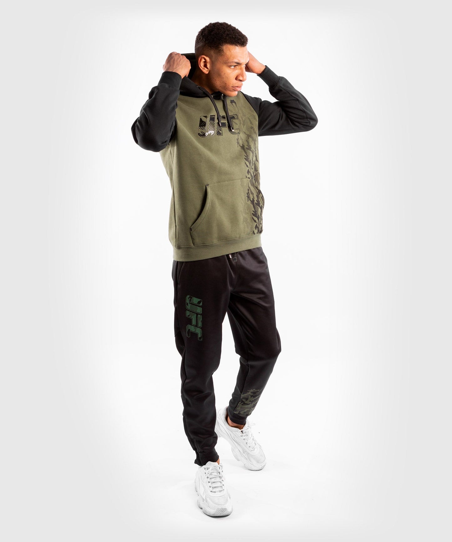 UFC Men's Hooded Sweatshirt Venum Authentic Fight Week - Khaki