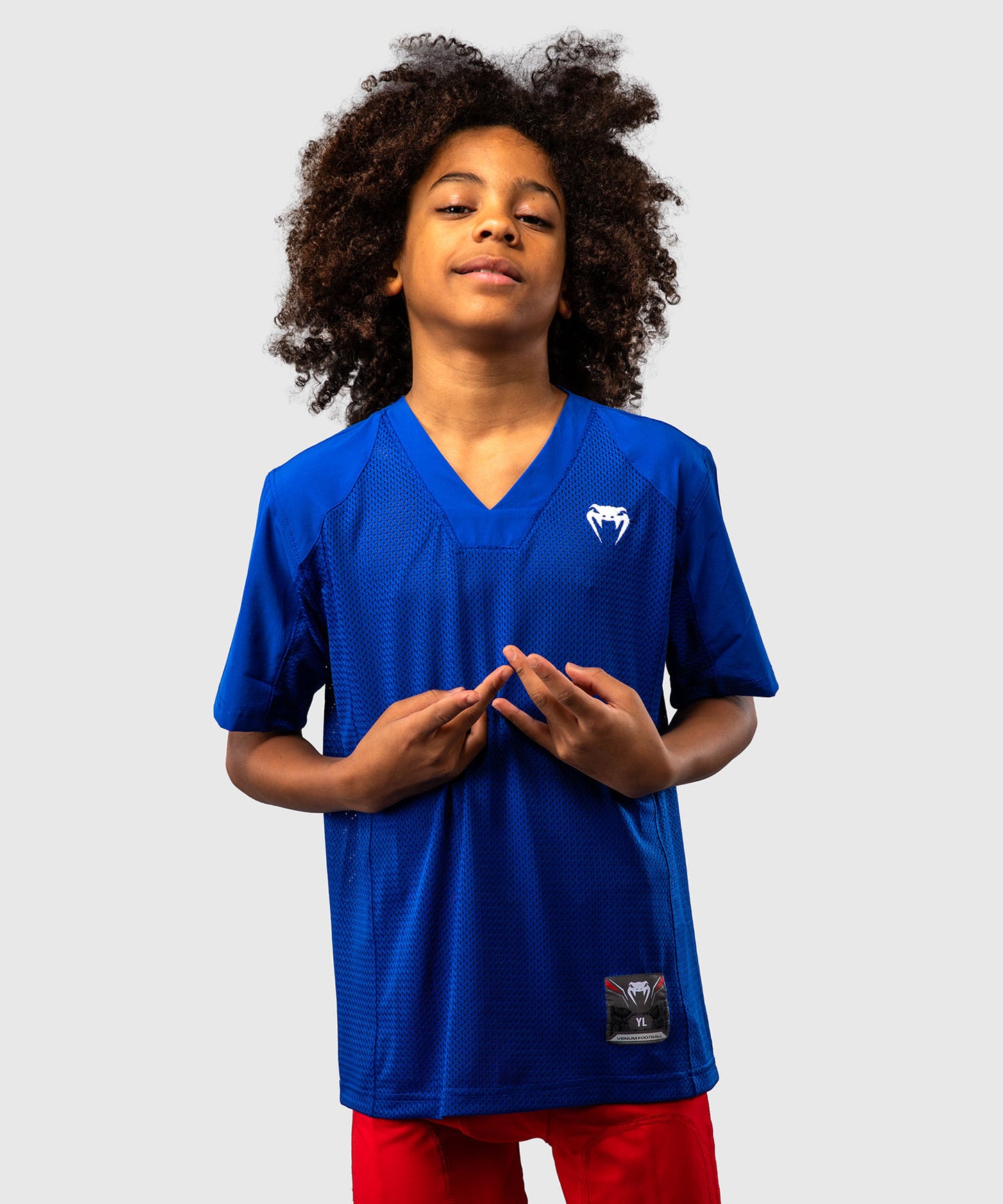 Venum Elite Fußball Kurzarmtrikot für Kinder - Königsblau