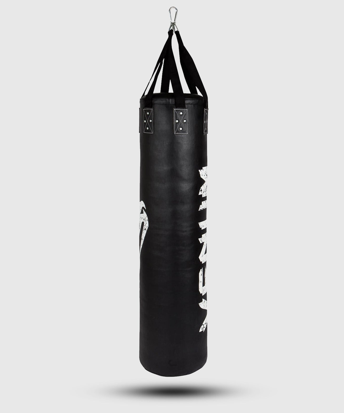 Sac de Frappe Venum Challenger + Crochet de Plafond - Noir/Blanc - Rempli - 170cm