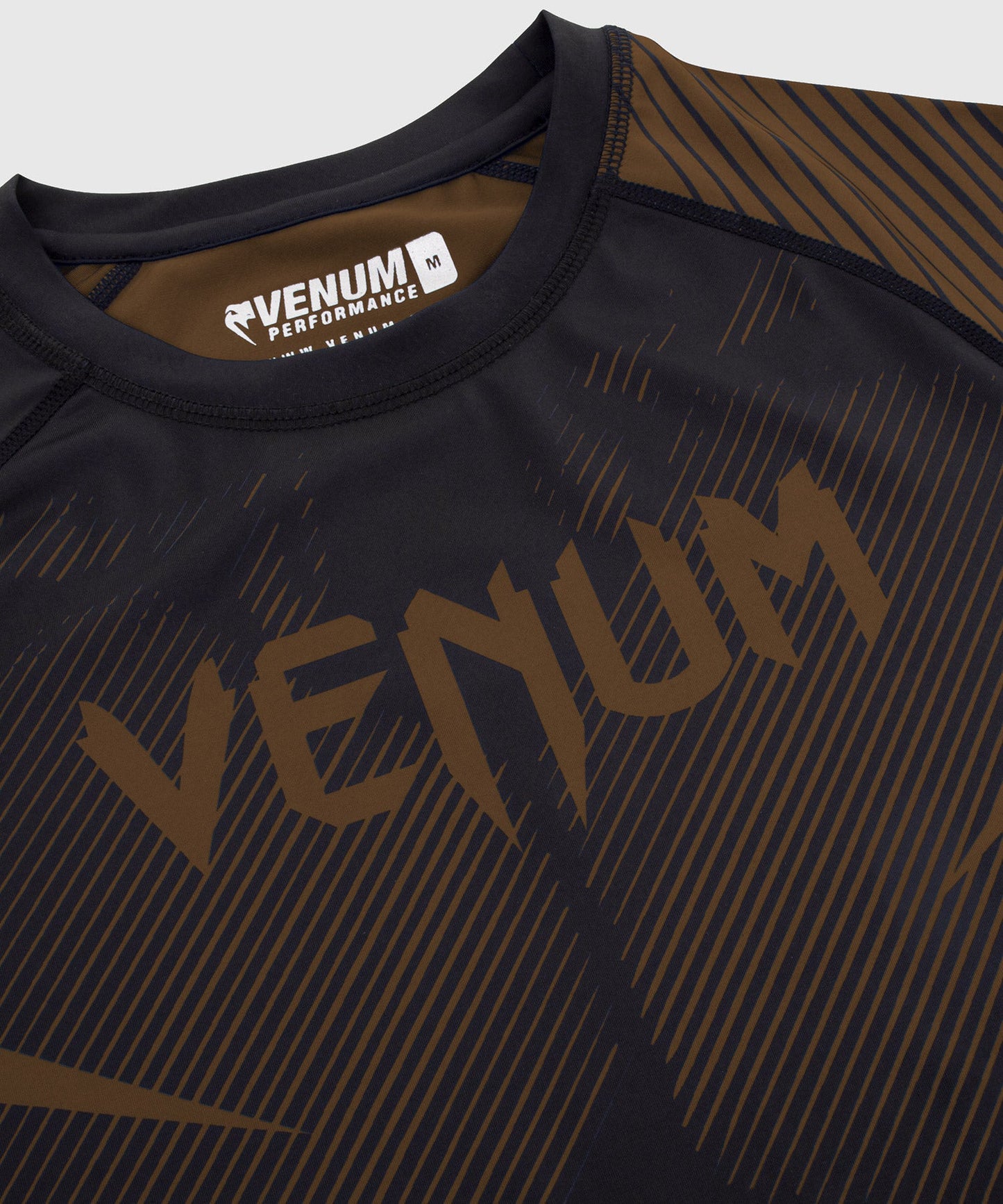 Rashguard Venum NoGi 2.0 - IBJJF Approved Short Sleeve - Black/Brown