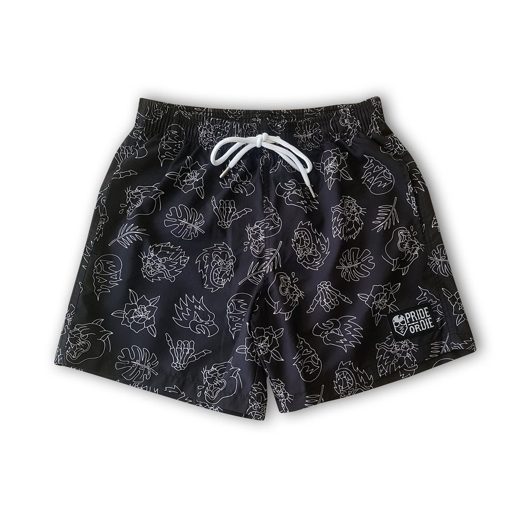 Short de Bain & Training Pride or Die Wild Side - Noir