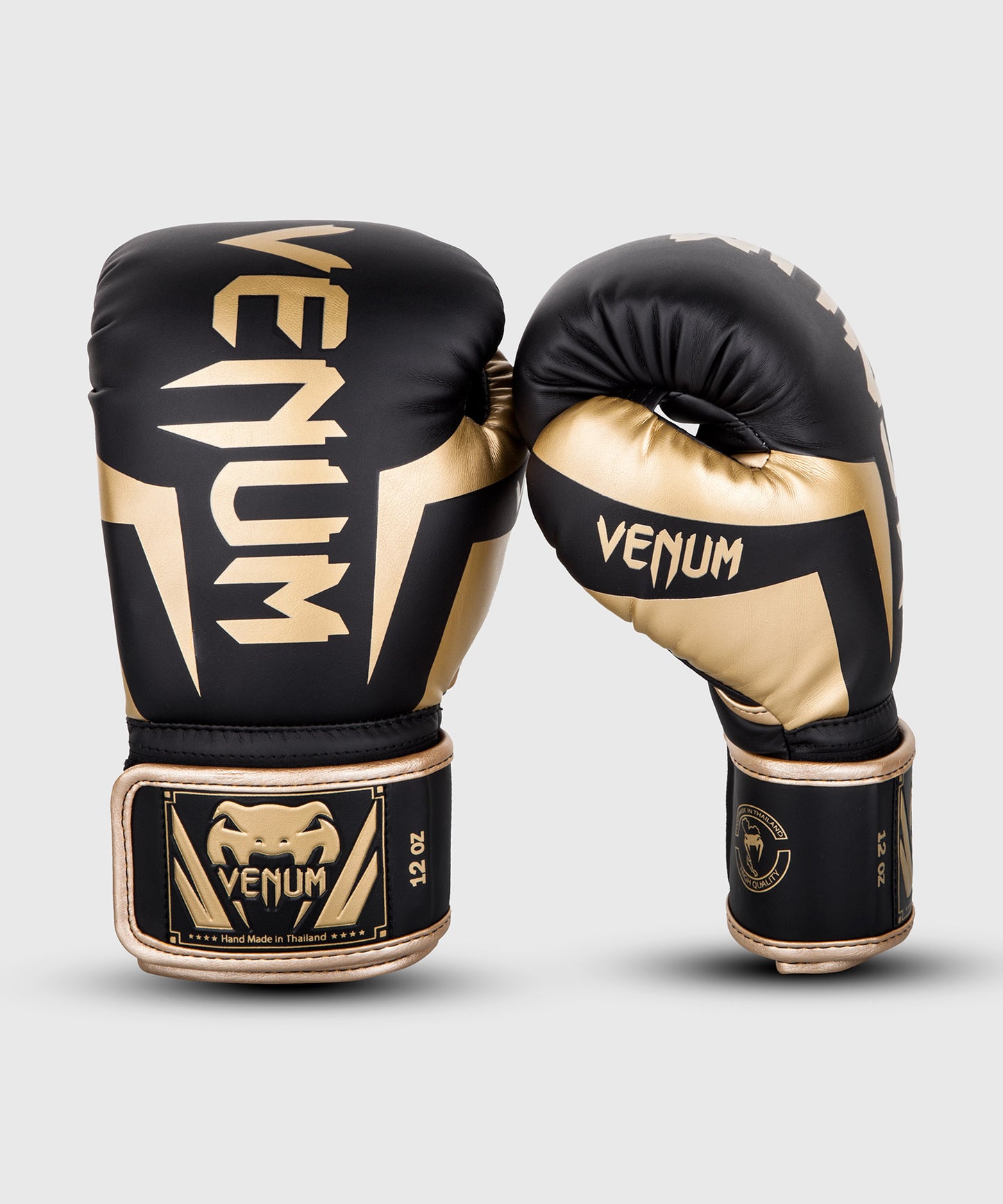 Gants de boxe Venum Elite - Noir/Doré