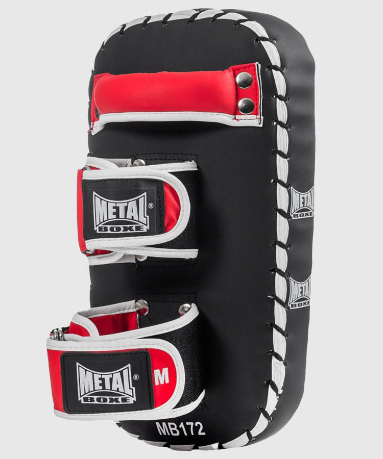 Metal Boxe Thai Club Paos de Entrenamiento – Negro/Blanco/Rojo