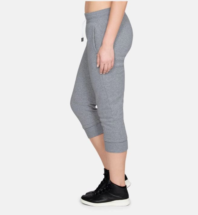 Corsaire Femme Under Armour Fleece Slim Leg - Gris