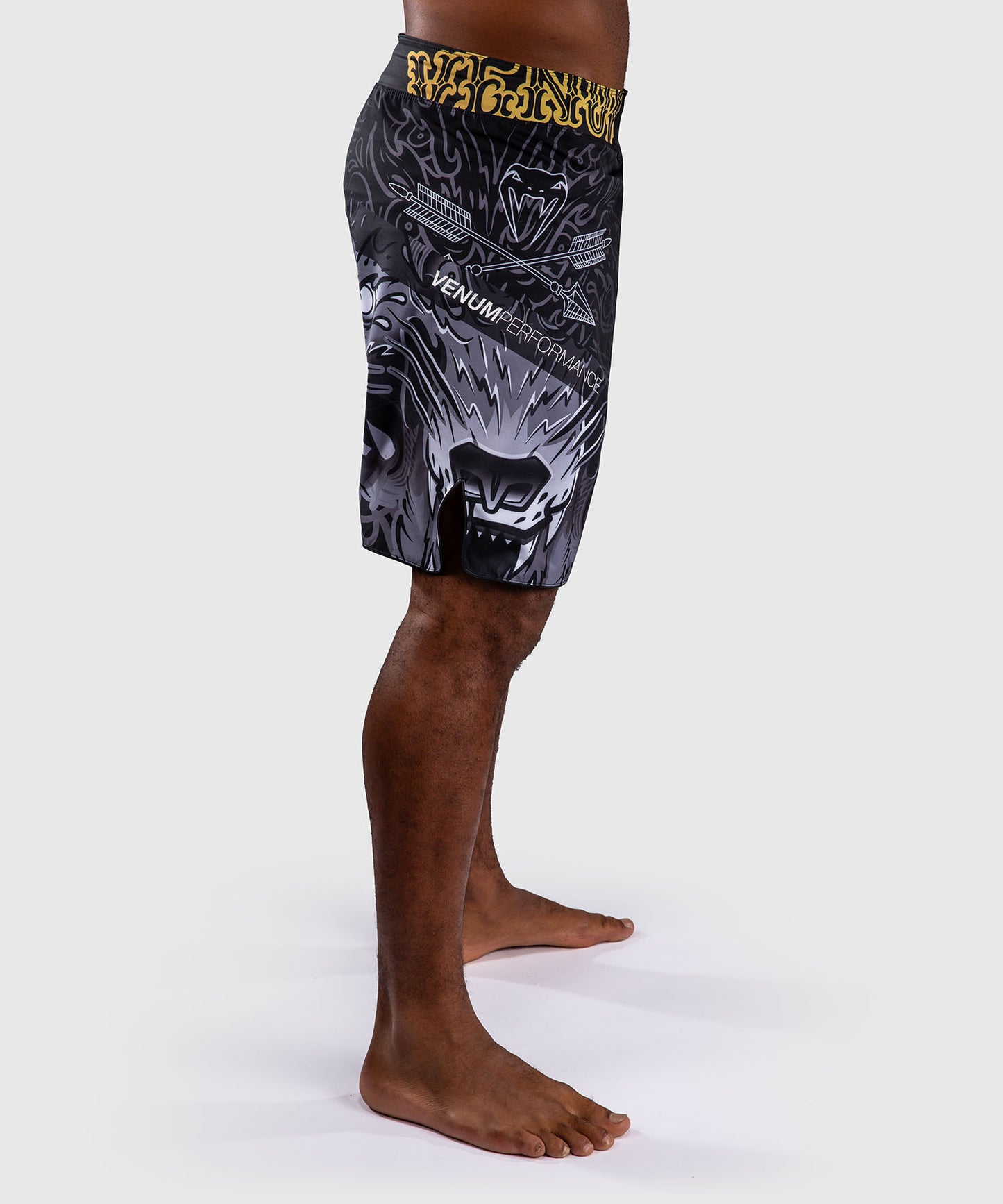 Venum Wolf Atak Fightshorts - Black/Grey
