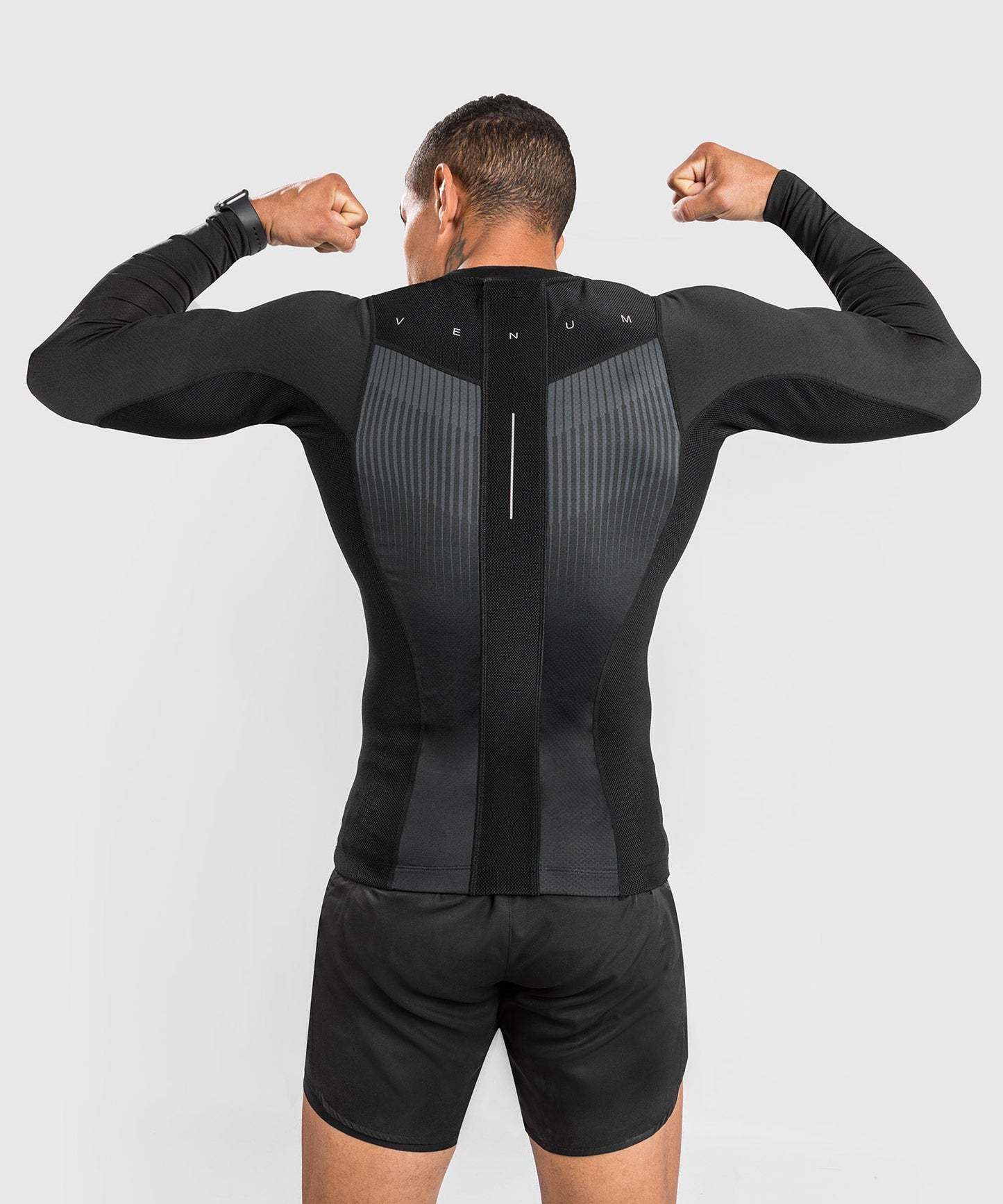 Venum Biomecha Langarm Rashguard - Schwarz/Grau