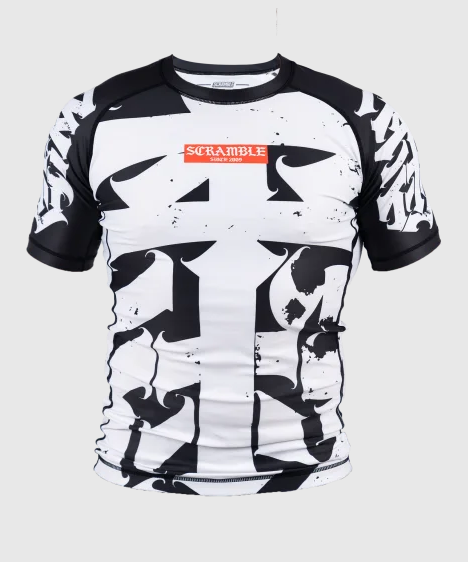 Rashguard Scramble Hanzi Monochrome - Noir/Blanc