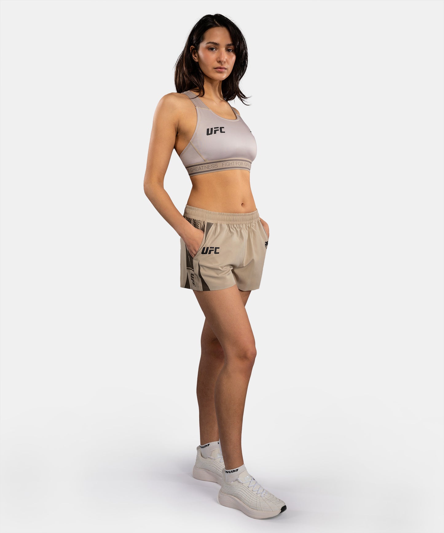 Short Technique pour Femme Venum UFC Unity by Venum Authentic Fight Week - Sable