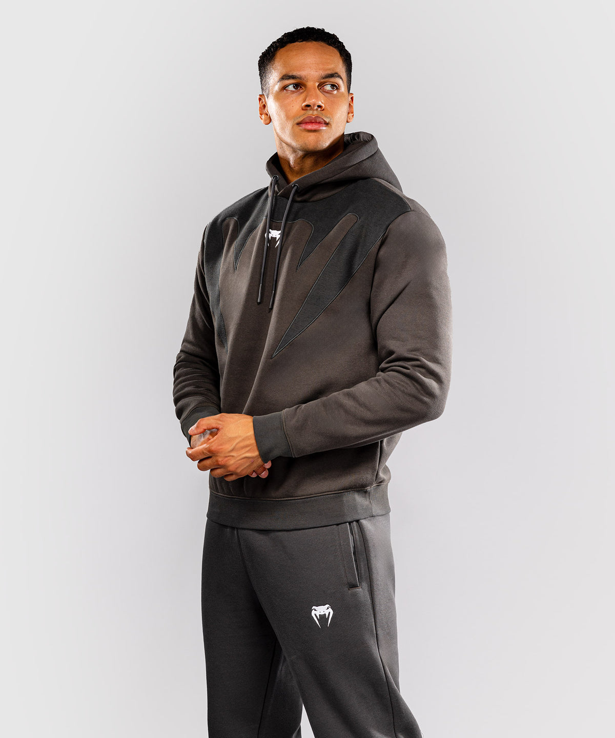 Venum Attack Fleece & Weave Hoodie - Grey