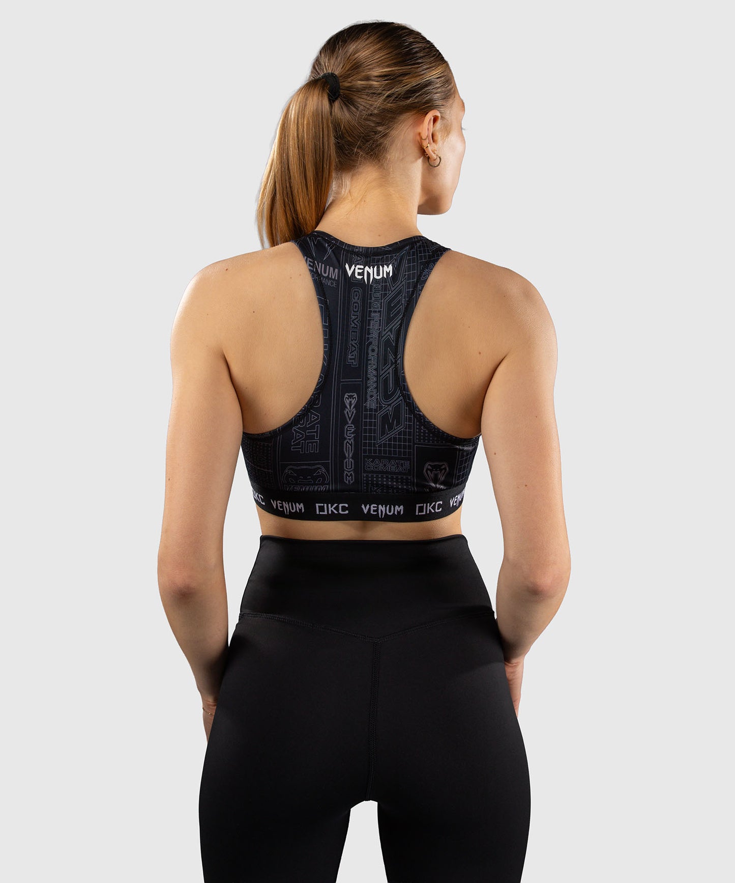 Karate Combat by Venum Sport-BH – Schwarz/Grau