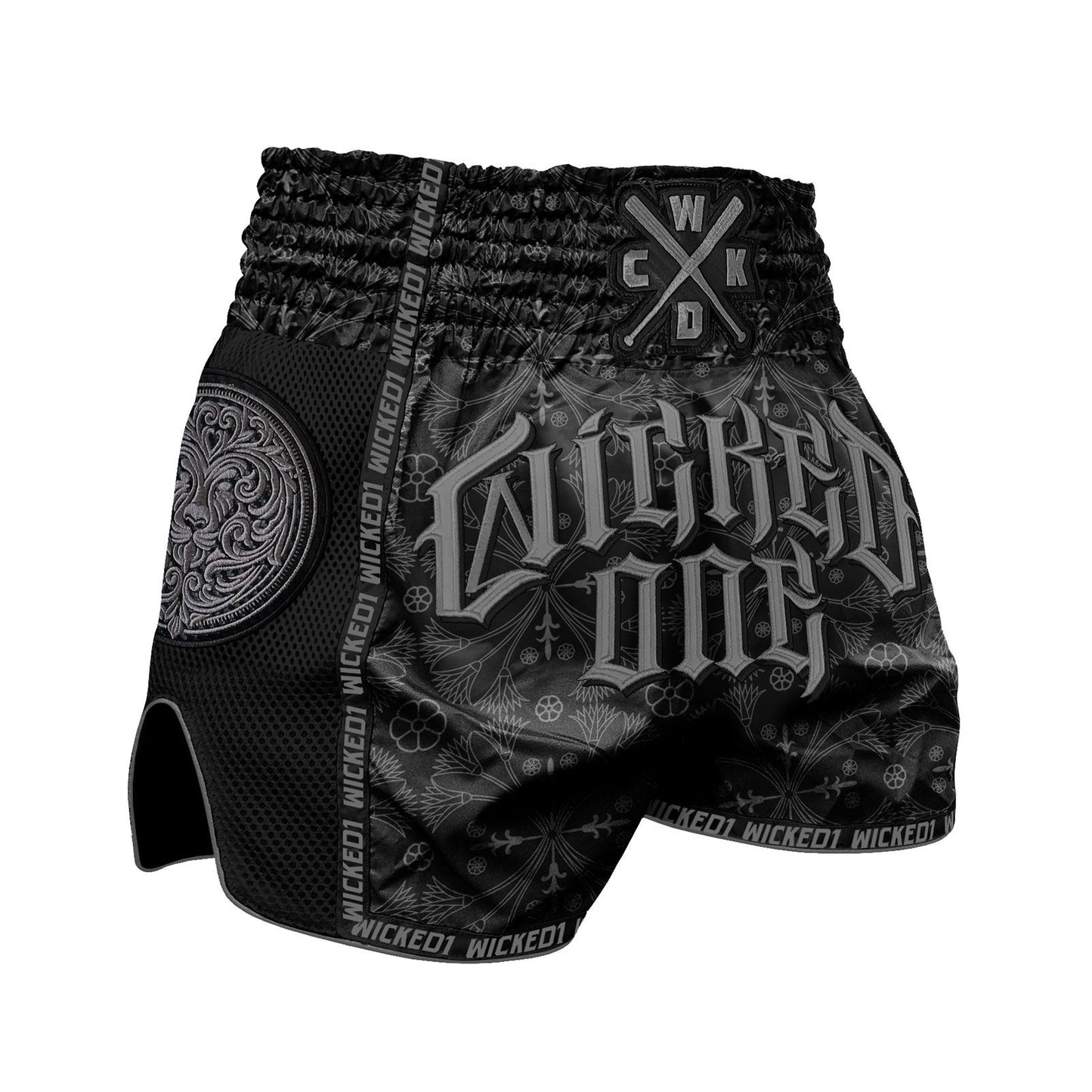 Short de Muay Thai Wicked One Kingdom - Gris